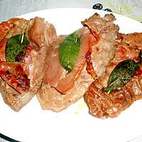 recette ESCALOPES DE VEAU "ALLA SALTIMBOCCA"