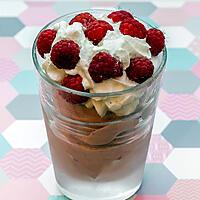 recette Coupe de glace à la framboise et à la chantilly