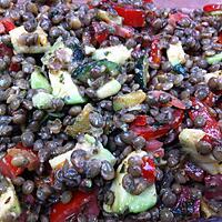 recette Salade de lentilles avec ses petits légumes