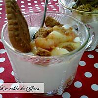 recette VERRINES AU FROMAGE BLANC ET AUX PÊCHES BLANCHES