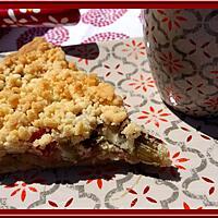 recette Tarte rhubarbe en crumble