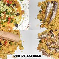 recette DUO DE TABOULE THON ET SARDINES