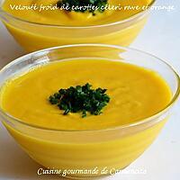 recette Velouté froid de carottes céleri rave et orange
