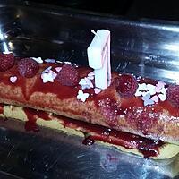 recette Bûche roulé a la framboise de Tonton