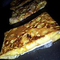 recette Crêpes d'omelette au jambon-fromage