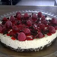 recette CHEESE CAKE FRAMBOISE OREO SANS CUISSON