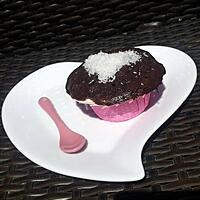 recette Fondant au chocolat au coeur noix de coco