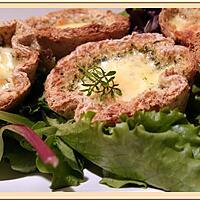 recette Quiche toast Cups au saumon