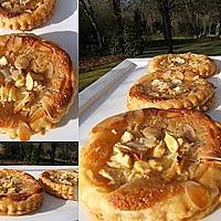 recette Tartelettes feuilletées à la pomme et crème d'amande