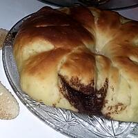 recette Brioche Couronne au Nutella