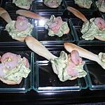 recette Cuillères apéritives avocat crevettes