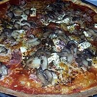 recette Pizza jambon champignons mozzarella