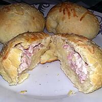 recette Buns jambon fromage maison