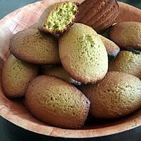 recette Madeleine au the vert matcha et citron