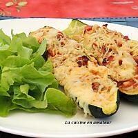 recette Courgettes farcies express