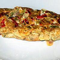 recette Omelette poivrons bacon