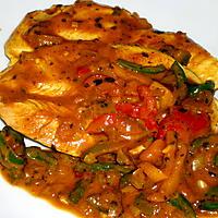 recette Escalope de dinde sauce curry coco