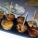 recette Minis clafoutis a l'Italienne au jambon cru, parmesan et tomates confites