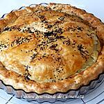 recette Tourte au caviar d'aubergines et viande hachée