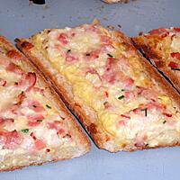 recette Baguettes garnies au bacon