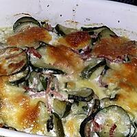 recette Gratiné de courgettes jambon mozzarella