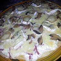 recette Pizza au jambon-champignons 4 fromages