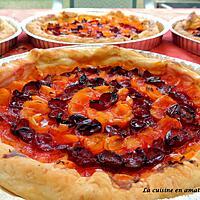 recette Tarte aux prunes , mirabelles et poudre d'amandes