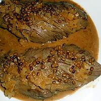 recette Bavette d aloyau au poivre vert