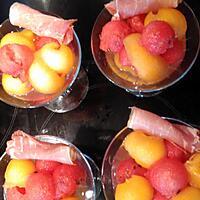 recette coupe melon pastèque