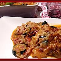 recette Gratin de courgette et d'aubergine