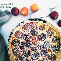 recette THERMOMIX : Tarte Abricots Quetsches sur lit d'amandes