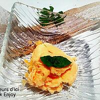 recette THERMOMIX : Sorbet Melon - Menthe