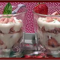 recette Verrines de Fromage blanc aux fraises