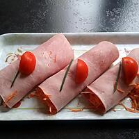 recette Entrée rapide de jambon carotte