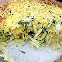 recette GRATIN DE RIZ ET COURGETTES RAPEES