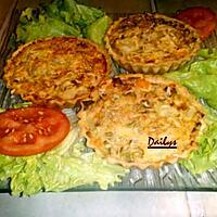 recette Mini quiches saumon fumée et petits légumes