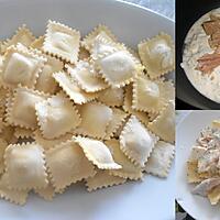 recette RAVIOLI AU BROCCIU SAUCE THON CREME CITRON ANETH