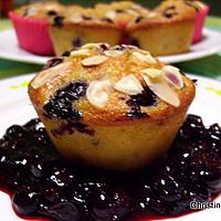 recette Muffins amandes-cassis