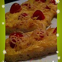 recette Focaccia (  tomate , gruyère  )