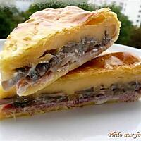 recette Tourte feuilletée au jambon & au gouda