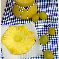 recette JUS D'ANANAS ET RAISIN BLANC