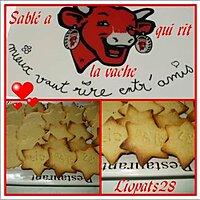 recette SABLES A LA VACHE QUI RIT