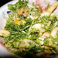 recette Salade avec poires, noix et roquefort