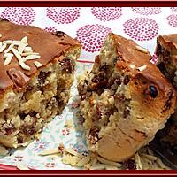 recette Cake aux raisins, noisettes et amandes