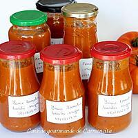 recette Sauce tomates au basilic et origan