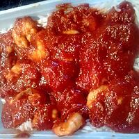 recette scampi sauce tomate coriande