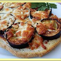 recette Tartine d'Aubergine