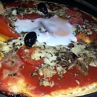 recette Pizza wrap au thon et a l'oeuf