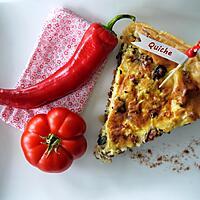 recette Quiche aux Légumes : Champignons, Tomates, Courgette et Lard Recette avec le Thermomix