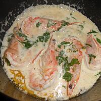 recette CREVETTES AIL PERSIL ET CREME